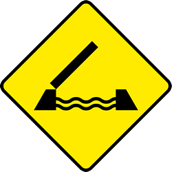 Avertissement pour un pont mobile.